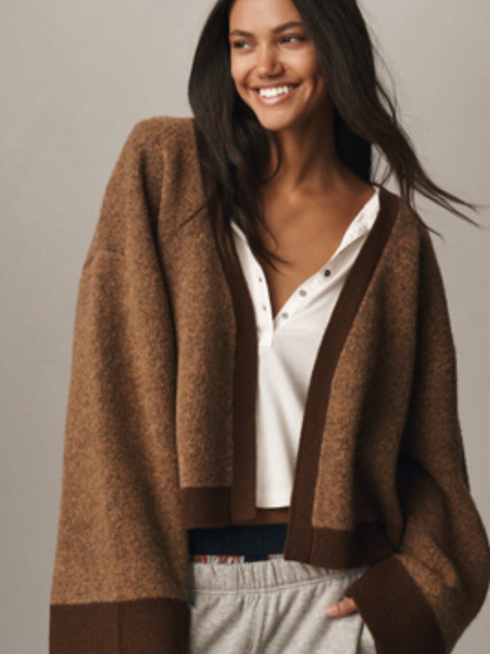 Anthropologie Bel Kazan Skier Icon Cardigan